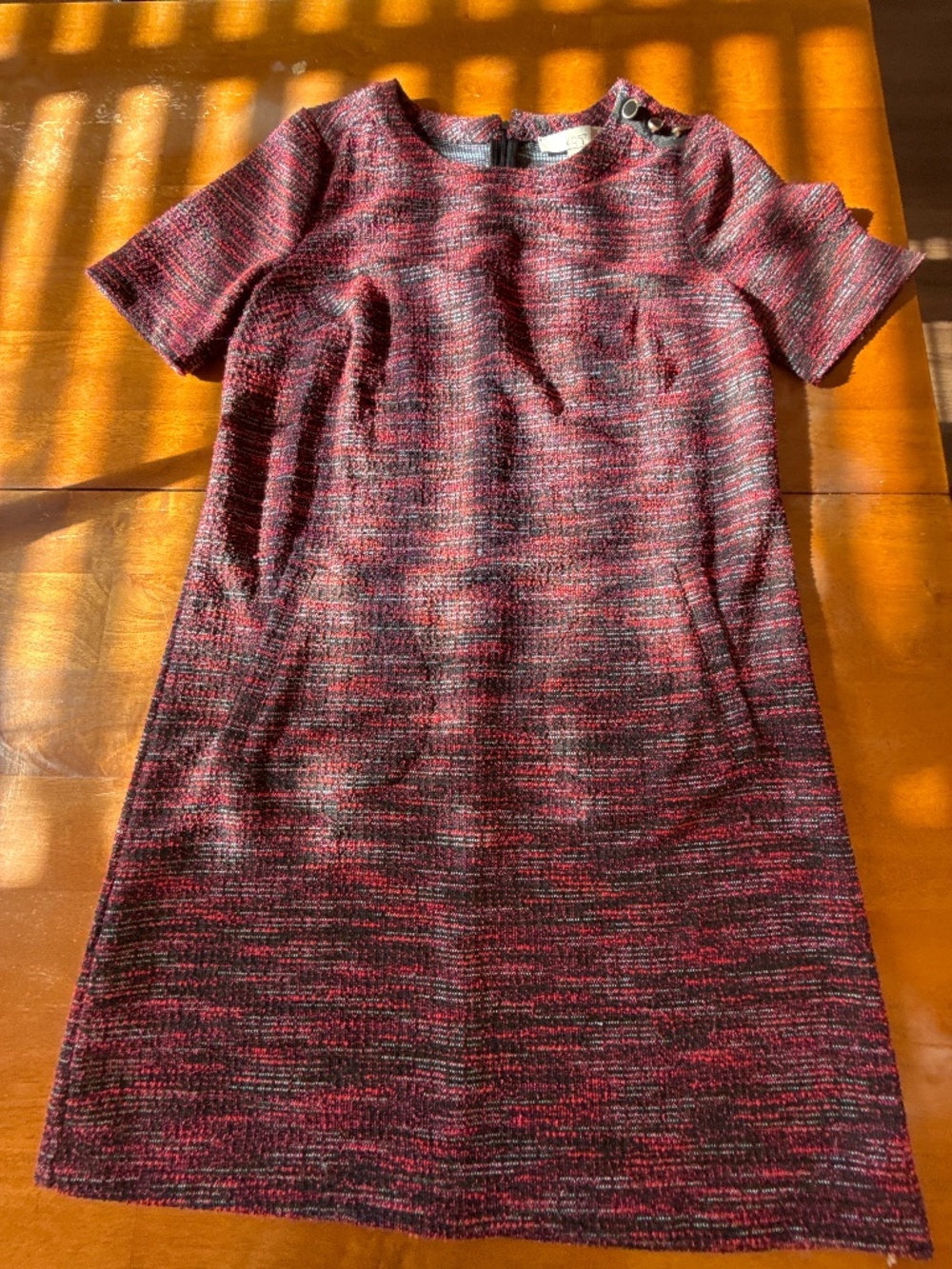 LOFT Heather Red Multi Dress